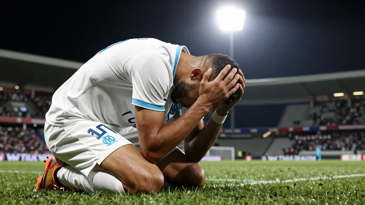 L'Olympique de Marseille entre dans la trêve internationale en zone de relégation, avec un seul point d'avance sur le Le...